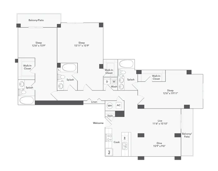 Denver | 3-Bedroom Floorplan