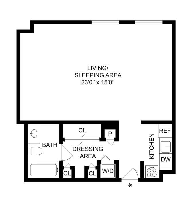 Studio - C Floorplan