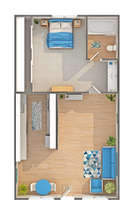 A1 | 1-Bedroom Floorplan
