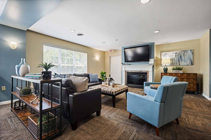 Clubroom at Barrington Place Apartments in Madison, Wisconsin designed for resident gatherings and everyday comfort.