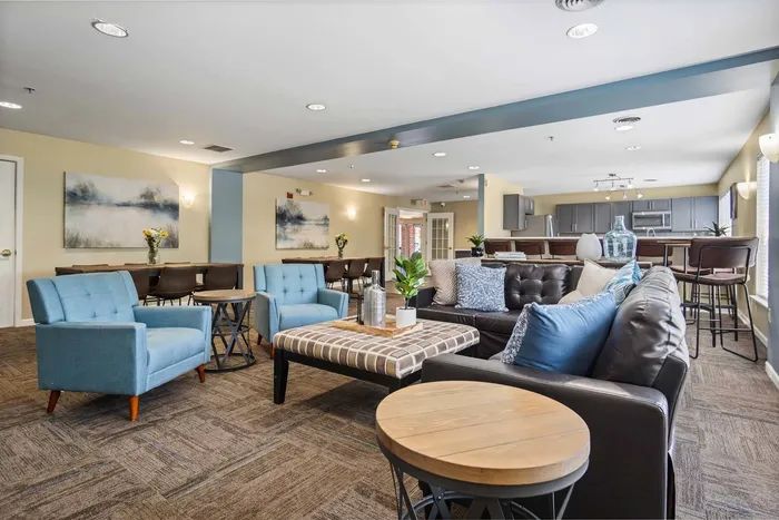 Clubroom at Barrington Place Apartments in Madison, Wisconsin designed for resident gatherings and everyday comfort.