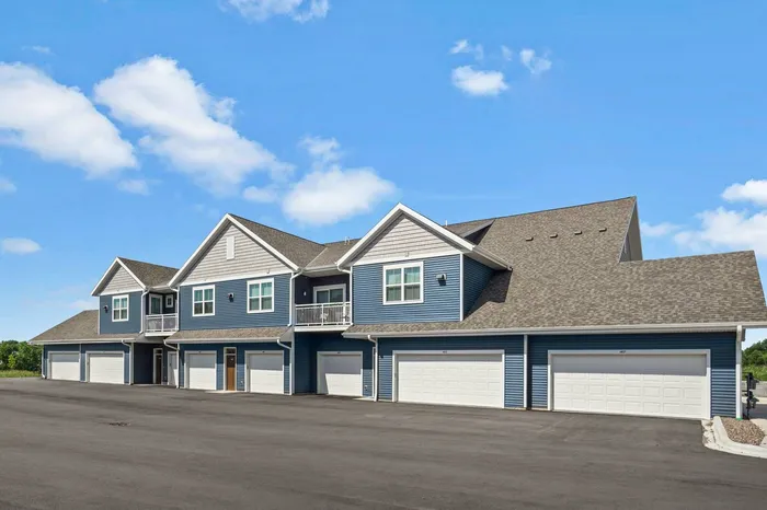 Stacked flats exterior at The 85 at Maple Grove highlighting multi-level residences in Madison, Wisconsin.