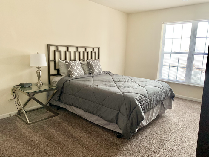 Barrington Place apartment bedroom with natural light