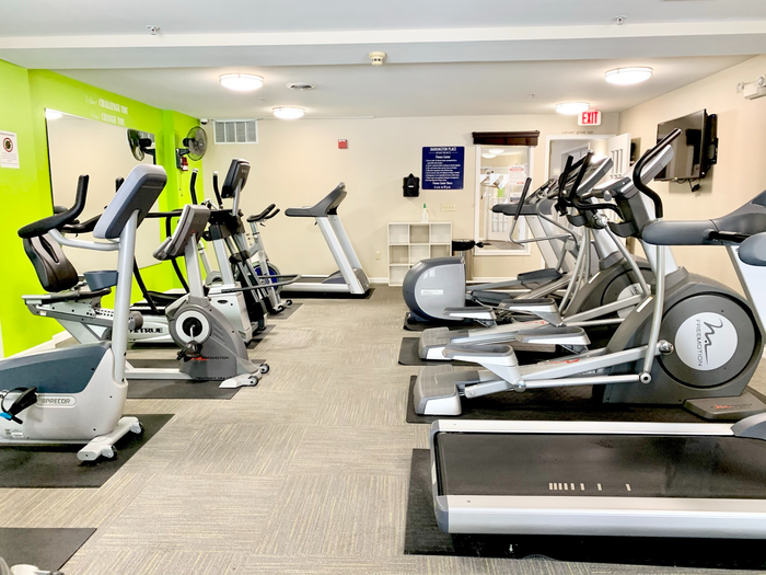 Fitness center at Barrington Place Apartments in Madison, Wisconsin equipped for daily workouts and active living.