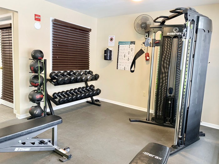 Fitness center at Barrington Place Apartments in Madison, Wisconsin equipped for daily workouts and active living.