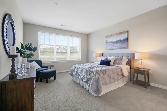 Seasons at River View Apartments in Pleasant Prairie, Wisconsin. Luxury, condo style, studio, 1 bedroom, 2 bedroom, and 3 bedroom apartments, with private garages and entries.