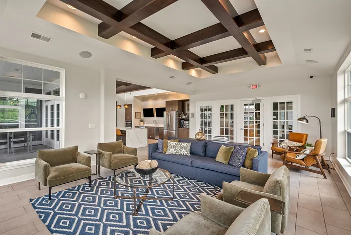 Clubhouse at Drexel Ridge Apartments in Oak Creek, Wisconsin offering shared indoor amenities for residents.