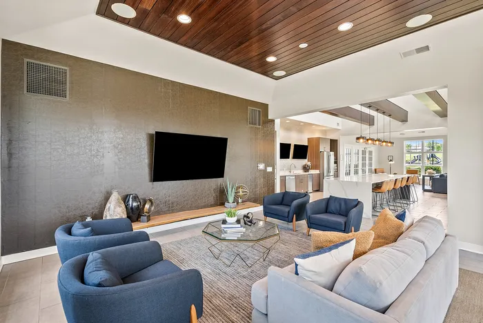 Clubhouse at Drexel Ridge Apartments in Oak Creek, Wisconsin offering shared indoor amenities for residents.