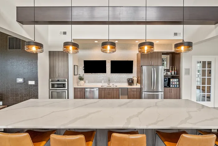 Clubhouse at Drexel Ridge Apartments in Oak Creek, Wisconsin offering shared indoor amenities for residents.