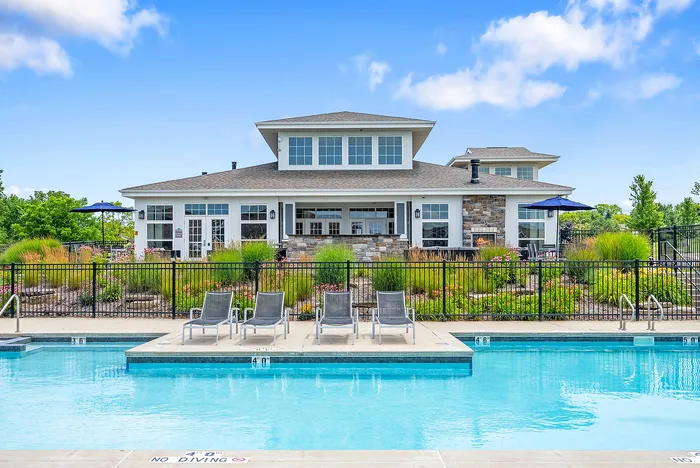 Resort-style swimming pool at Drexel Ridge Apartments in Oak Creek, Wisconsin offering outdoor relaxation for residents.
