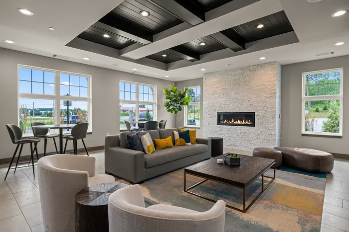 Party room at Seasons at Elgin Apartments in Elgin, Illinois designed for resident gatherings.