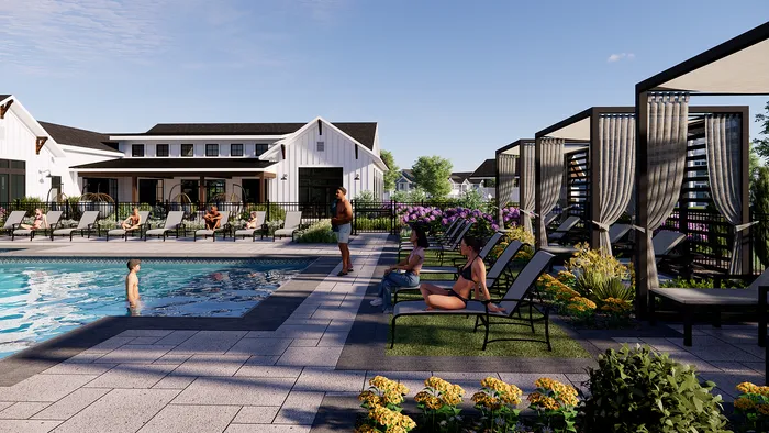 Echelon at Charlotte Apartments in Charlotte, North Carolina. Luxury, condo style, studio, 1 bedroom, 2 bedroom, and 3 bedroom apartments, with private entries.