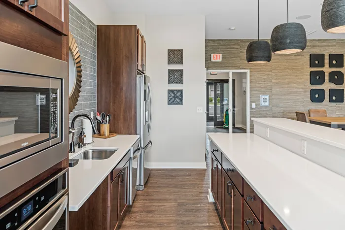 Clubhouse at High Bluff Townhomes in Grafton, Wisconsin offering shared indoor amenities for residents.