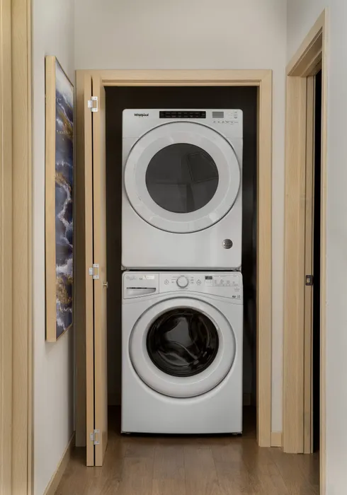 Convenient in-unit washer and dryer included for easy everyday living.