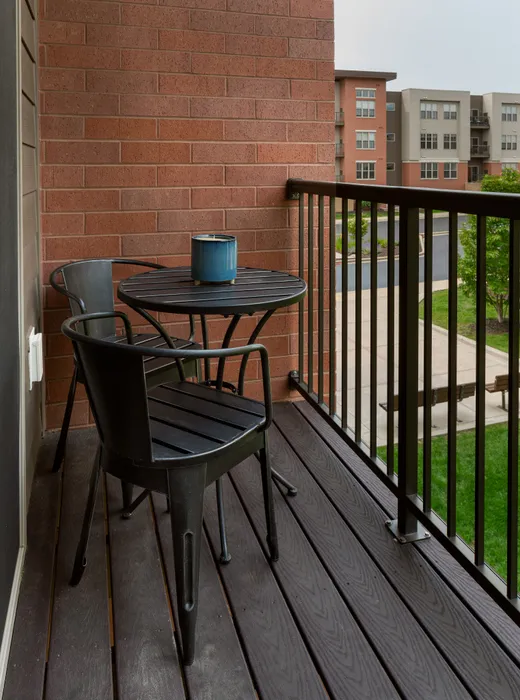 Private patio space offering outdoor access and added living flexibility.