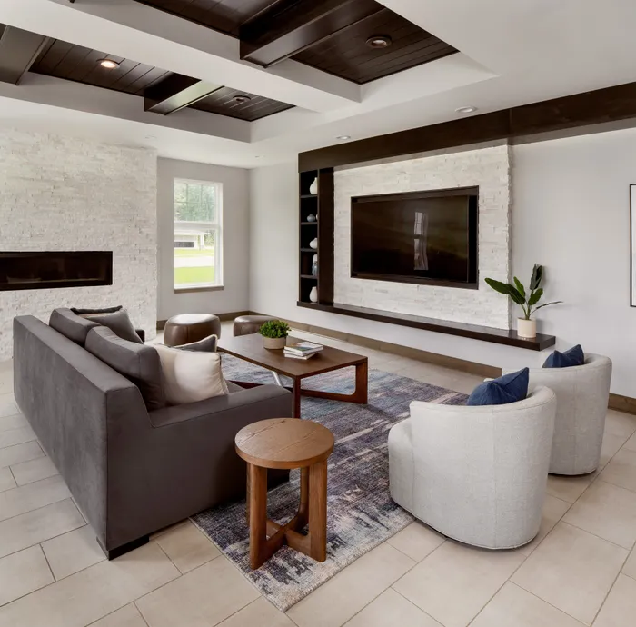 Party room at Seasons at Grafton Apartments in Grafton, Wisconsin offering flexible space for resident gatherings.