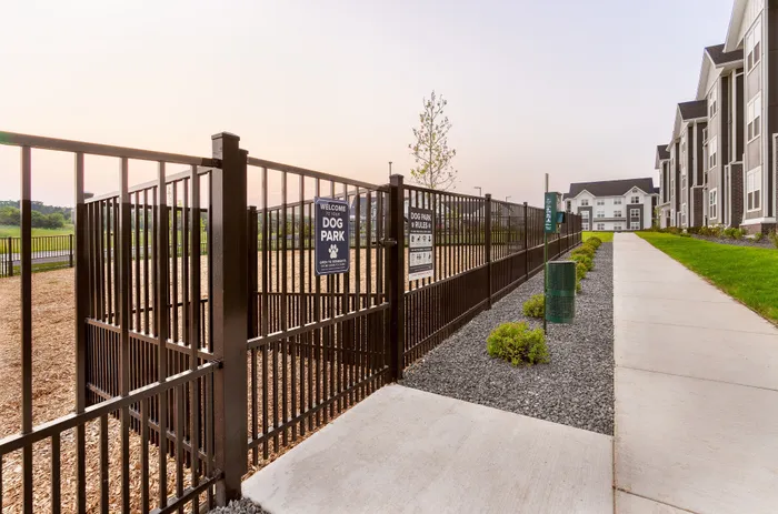 On-site dog park at Apex at Verona offering open space for pets in Verona, WI.