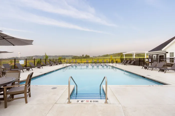 Resort-style pool at Apex at Verona apartments in Verona, WI