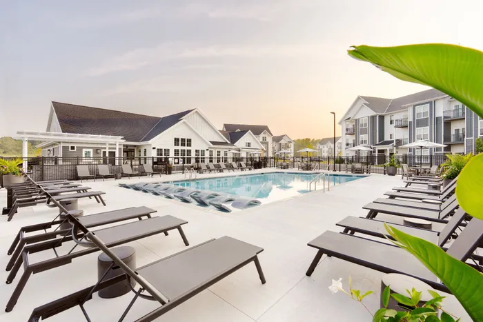 Resort-style pool at Apex at Verona apartments in Verona, WI