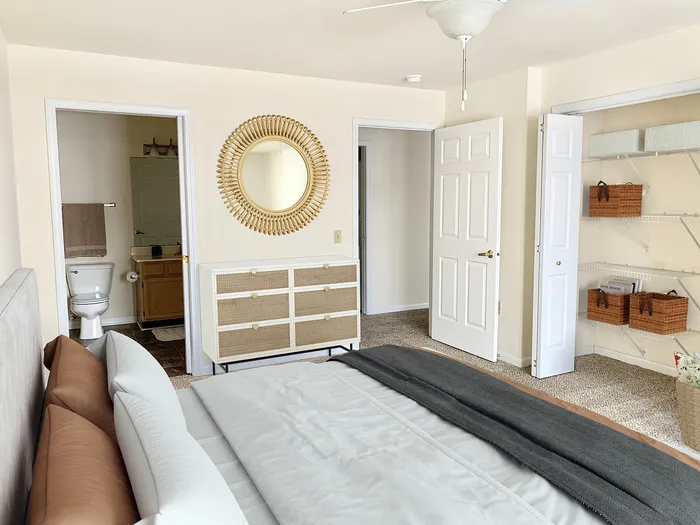 Barrington Place apartment bedroom with natural light
