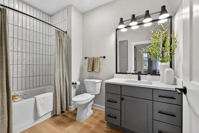 Bathroom with updated fixtures and clean design at Echelon at Charlotte
