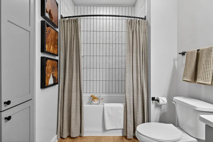 Bathroom with updated fixtures and clean design at Echelon at Charlotte