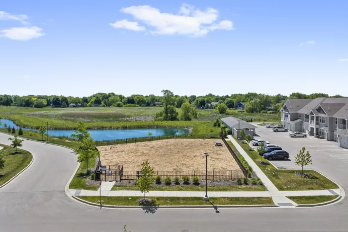 Dog park at Seasons at River View Apartments in Pleasant Prairie, Wisconsin.