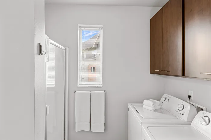 In-Unit washer and dryer at 22 Slate Apartments in Madison, Wisconsin.