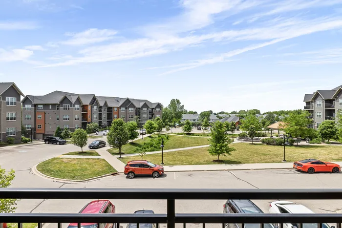 Resident balcony at 22 Slate Apartments in Madison, Wisconsin.