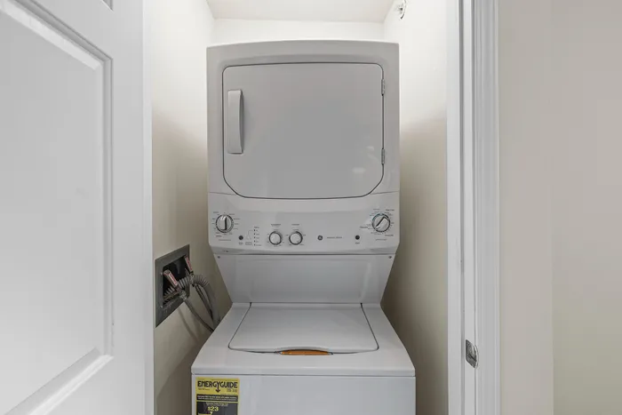 In-unit washer and dryer at Barrington Place Apartments in Madison, Wisconsin.