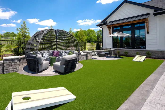 Spacious pool deck at Echelon at Charlotte