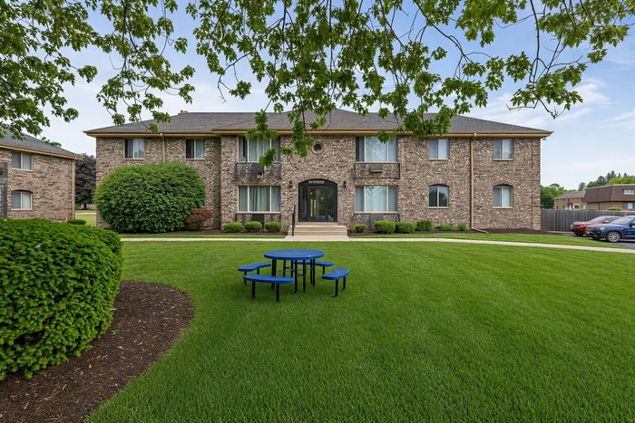 Multifamily apartment exterior at Stone Point Apartments in Menomonee Falls, WI