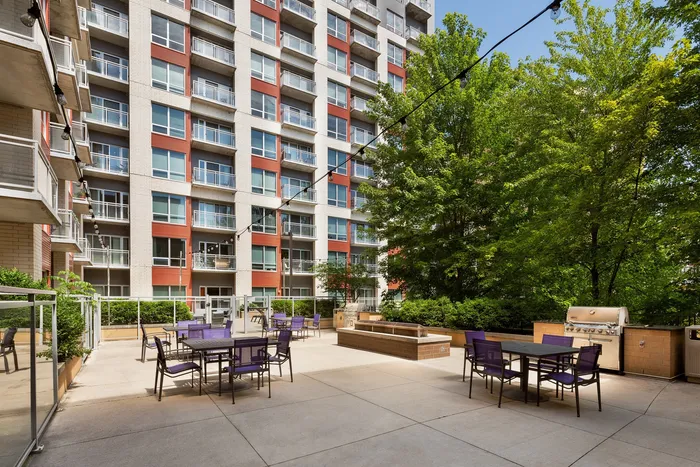 Outdoor grilling stations at Domain Apartments in Downtown Madison, Wisconsin.