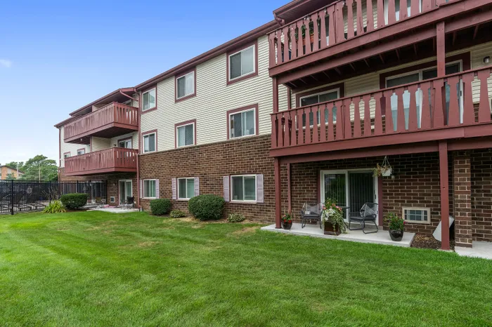 Multi-story apartment building at Ridge View Apartments.