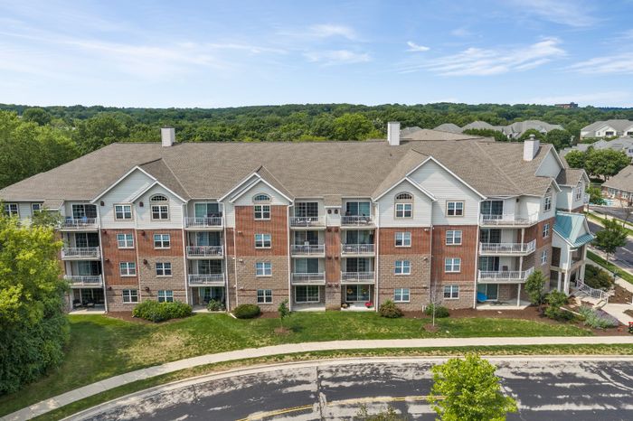 Multi-story apartment building at The Landmark at Hatchery Hill.