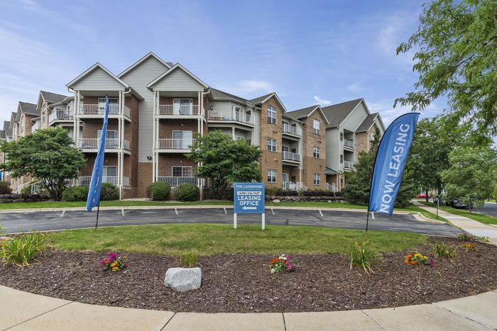 Residential exterior and landscaped property at The Landmark at Hatchery Hill.