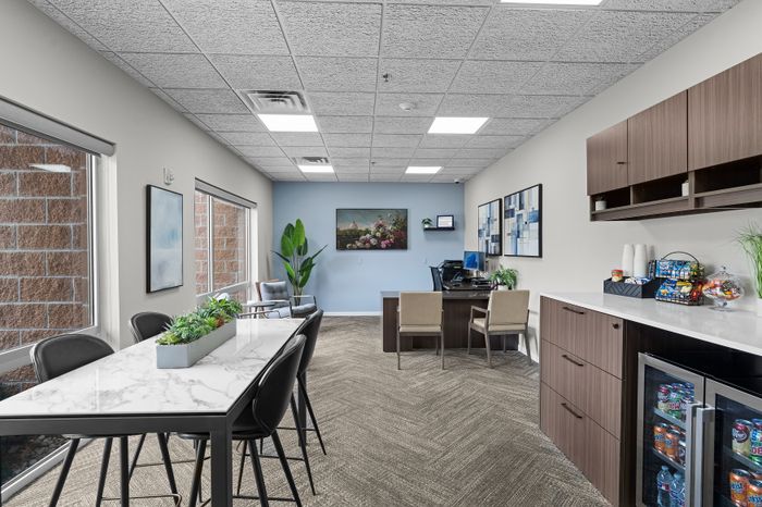 Leasing office at The Landmark at Hatchery Hill.