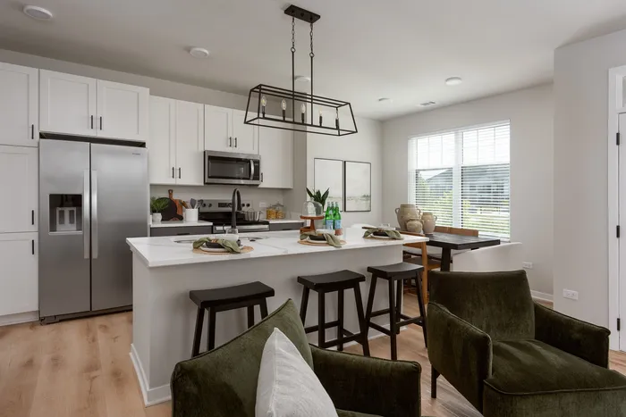 Kitchen at Seasons at Elgin Apartments.