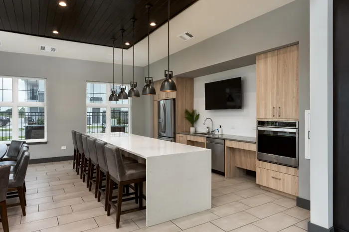 Clubhouse at Seasons at North Aurora Apartments.