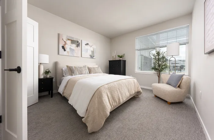 Seasons at Spring Street apartment bedroom