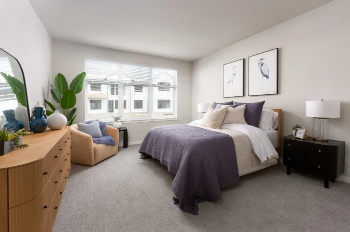Seasons at Spring Street apartment bedroom
