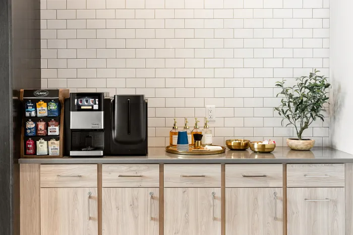 Seasons at Spring Street coffee station