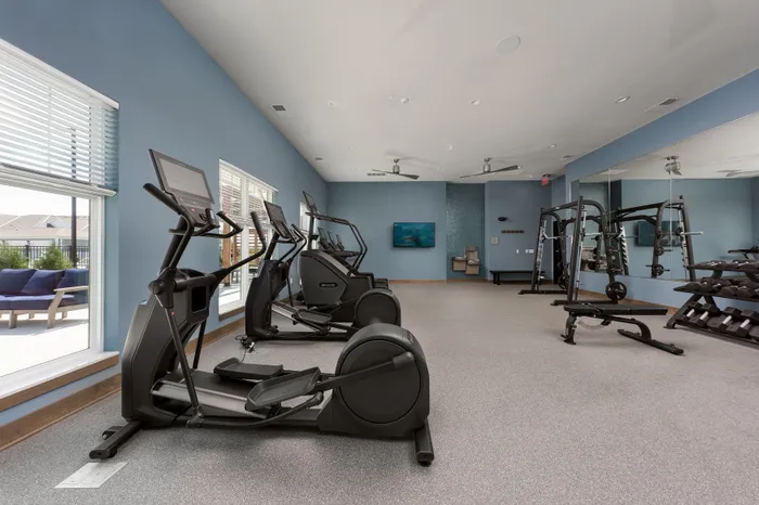 Apartment fitness center at Seasons at Spring Street