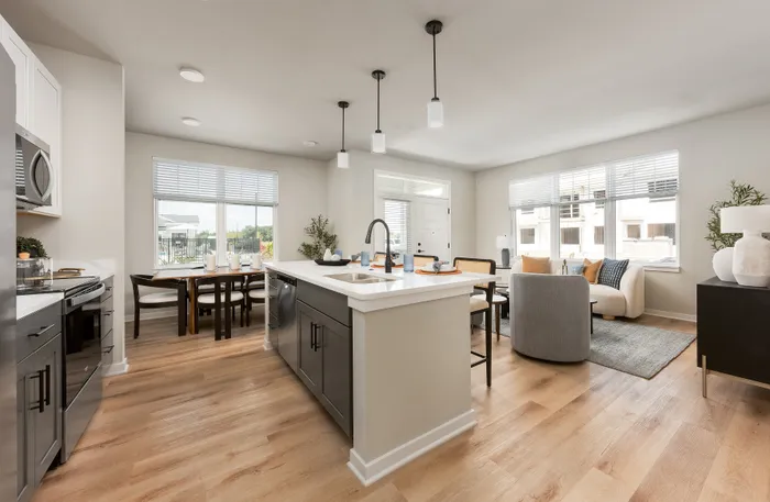 Seasons at Spring Street apartment kitchen