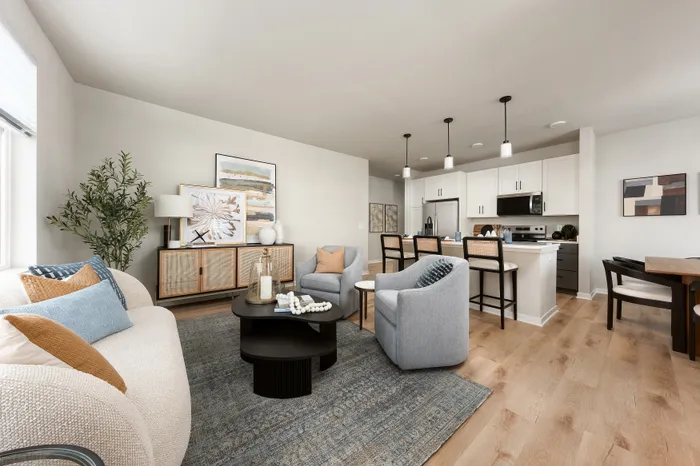 Seasons at Spring Street apartment living room