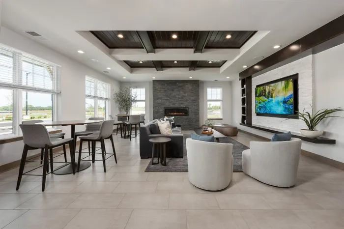 Resident party room at Seasons at Spring Street