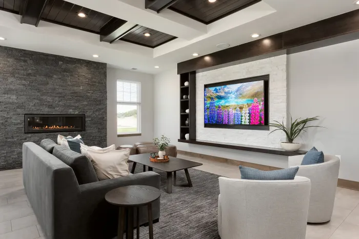 Resident party room at Seasons at Spring Street