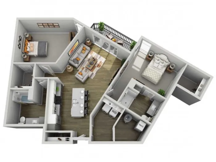 Floor Plan 2J | State Street Station | Apartments in Wauwatosa, WI