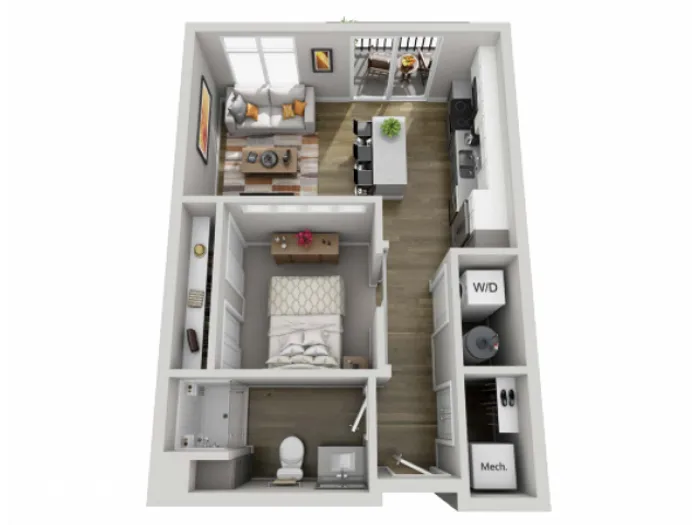 Floor Plan 1A | State Street Station | Apartments in Wauwatosa, WI