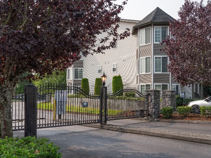 Front Entry Gate l  Upscale Parkland Apartments for Rent l Tacoma, WA l Kensington Gate